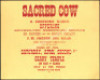 Rare 1966 Big Brother Sacred Cow Poster