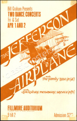 Scarce BG-1A Fillmore Handbill