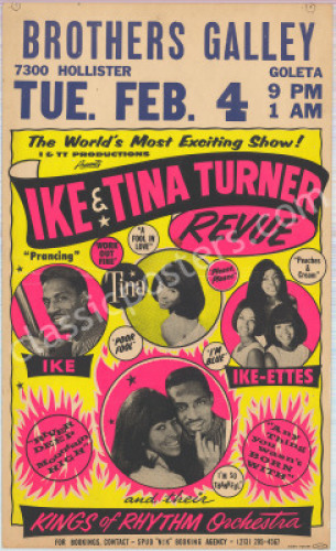 Scarce Ike and Tina Turner Poster