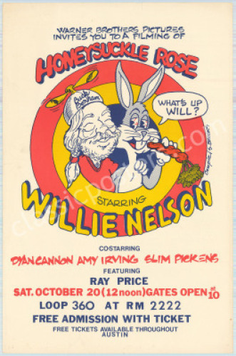 Willie Nelson Honeysuckle Rose Poster