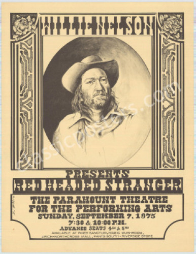 Very Nice Willie Nelson Handbill