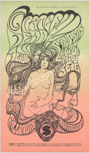 Scarce BG-62 Grateful Dead Poster