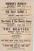 Rare 1965 Beatles Shea Stadium Cardboard Poster