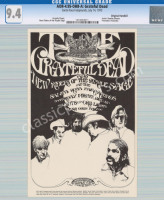 Rare Certified AOR 4.95 Grateful Dead Santa Rosa Handbill