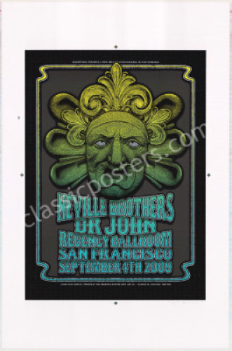 Uncut 2009 Neville Brothers Poster by Dave Hunter