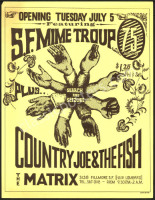 Scarce 1966 Mime Troupe Matrix Handbill