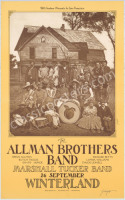 Popular Signed 1973 Allman Brothers Winterland Poster