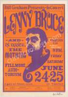 Signed Original BG-13 Lenny Bruce Poster