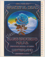 Wonderful Signed AOR 4.38 Grateful Dead Blue Rose Proof Sheet