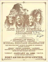 Big Brother-Signed Janis Joplin Memorial Poster