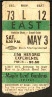 Jimi Hendrix Experience Maple Leaf Gardens Ticket