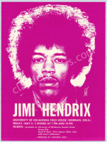 Rare 1970 Jimi Hendrix Oklahoma Handbill