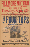 Amazing Band-Signed The Four Tops at The Fillmore Cardboard Poster