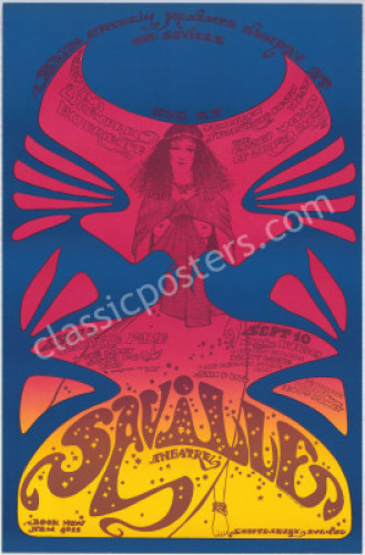 Rare Original Jimi Hendrix Saville Theatre Poster