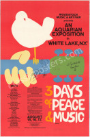 Fantastic Performer-Signed, Large-Size Woodstock Poster