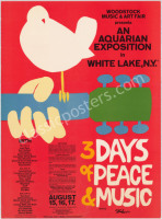 Signed Original Small Sized AOR 3.1 Woodstock Poster