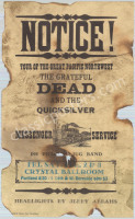 Cool AOR 3.103 Grateful Dead Notice Burnt Handbill