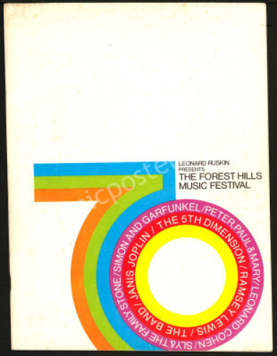 1970 Forest Hills Music Festival Program