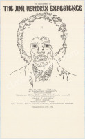 Near Mint 1969 Jimi Hendrix Wichita Handbill