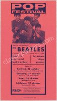 Rare 1963 Beatles Sweden Handbill