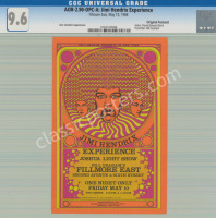 Mint Certified FE-7 Jimi Hendrix Postcard