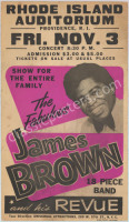 1968 James Brown Rhode Island Poster