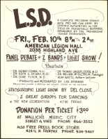 Scarce 1967 LSD Debate Handbill