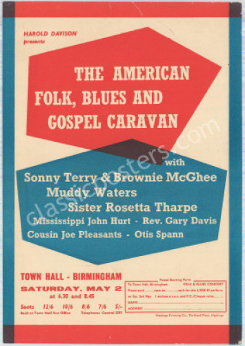 Rare 1964 Muddy Waters Handbill