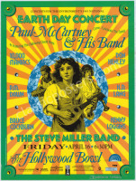 1993 Paul McCartney Earth Day Concert Poster