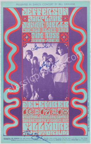 Jefferson Airplane-Signed Original BG-42 Poster