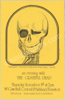Scarce Grateful Dead Evanston, Illinois Poster