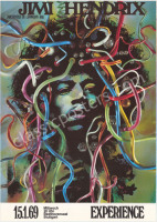 Scarce AOR 3.185 Jimi Hendrix Darien House Poster