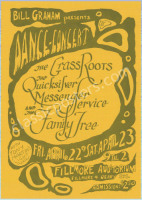 Near Mint BG-0 Grass Roots Handbill