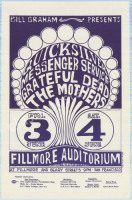 Scarce BG-9 Grateful Dead Handbill