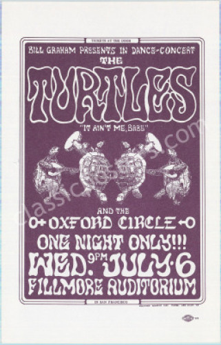 Wonderful BG-15 The Turtles Handbill