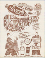 Scarce AOR 2.68 Grateful Dead at The Fillmore Handbill