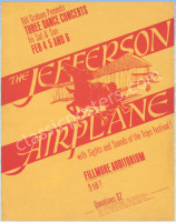 Scarce Type 2 BG-1 Jefferson Airplane Poster