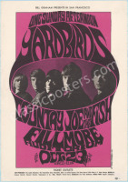 Rare Original BG-33 The Yardbirds Poster