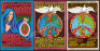 Four Nice Bill Graham New Year's Eve Postcards