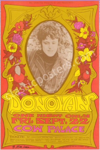 Signed Original BG-86 Donovan Poster