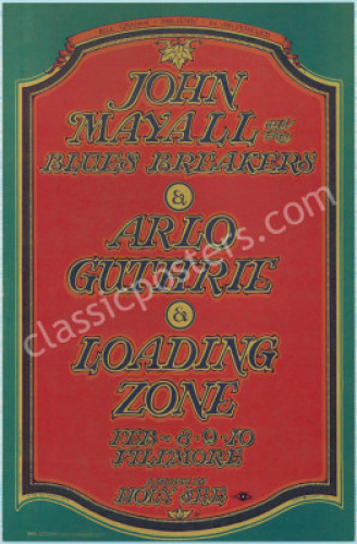BG106 John Mayall and Arlo Guthrie Poster
