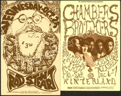 A Pair of Mid-Week Bill Graham Cards