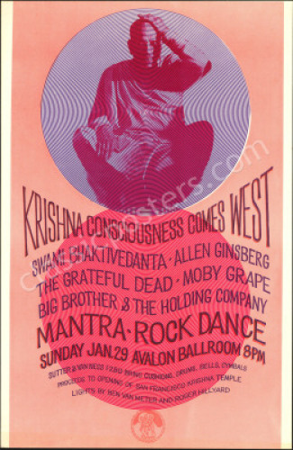 Scarce AOR 2.18 Krishna Consciousness Poster