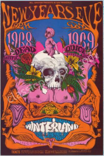 Pristine BG-152 Grateful Dead New Year's Eve Poster