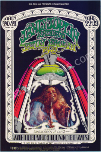 Wonderful Original BG-165 Janis Joplin Poster
