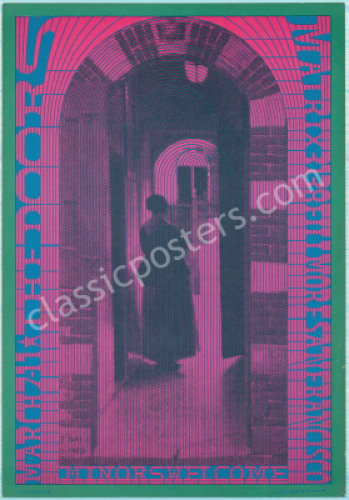 Scarce Original NR-10 The Doors Matrix Poster