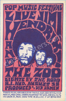 Rare 1968 Jimi Hendrix Rhode Island Handbill