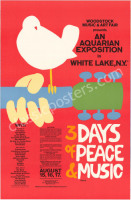 Superb Large AOR 3.1 Woodstock Poster