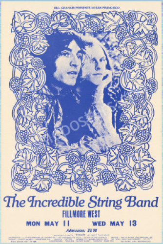Scarce BG-232A Incredible String Band Poster
