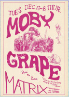 Scarce AOR 2.107 Moby Grape Matrix Poster